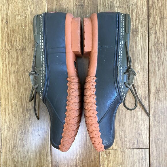 LL Bean Bean Boots Shoes Mens 9.5 M Low Rubber Moc Duck Waterproof Hunting USA main image 6